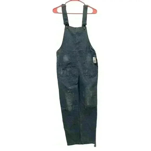 Girl's Youth Peacolate Blue Denim Jumpsuit Overalls NWT Size  13-14Y - Picture 1 of 13